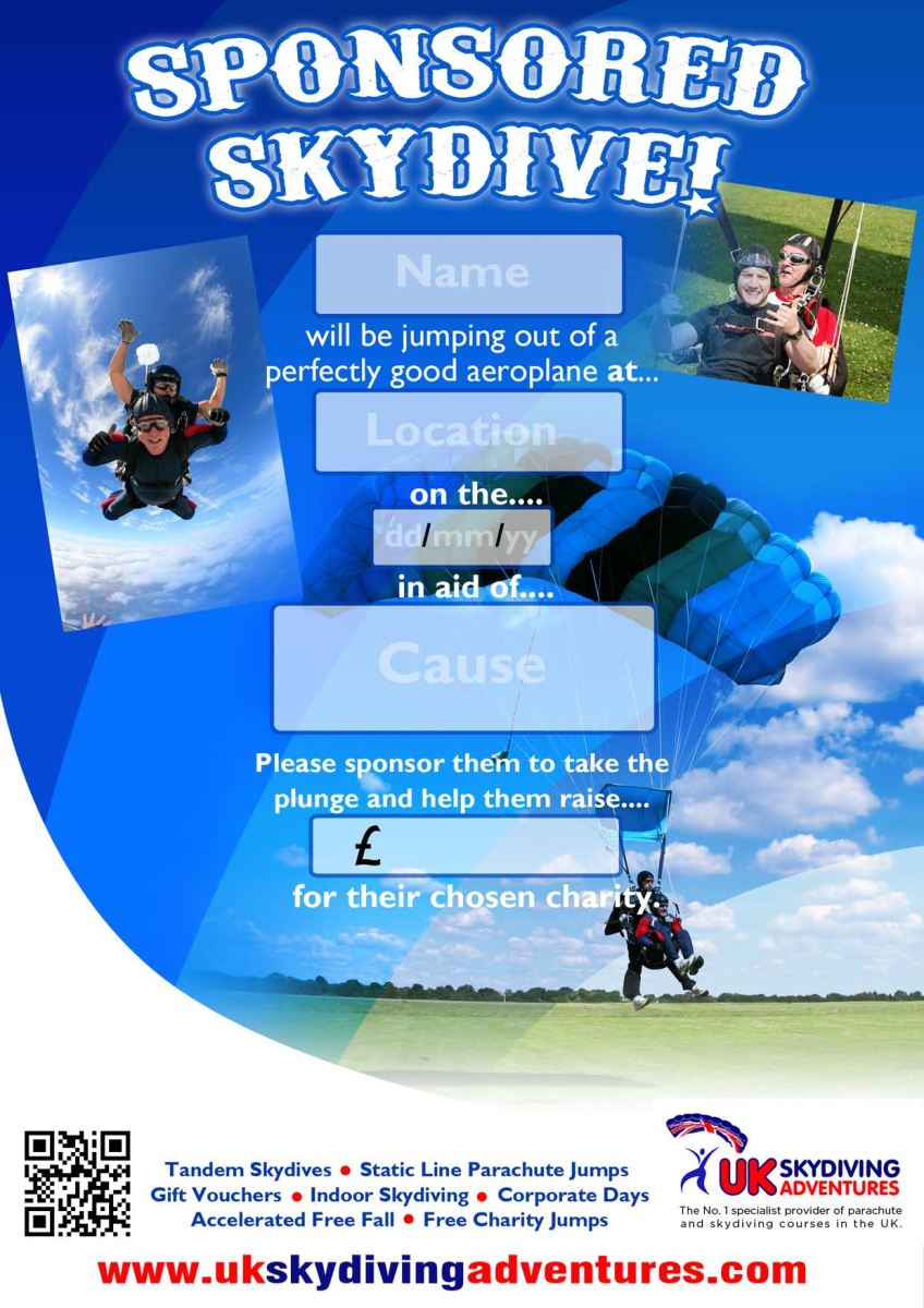 Sponsored skydive poster